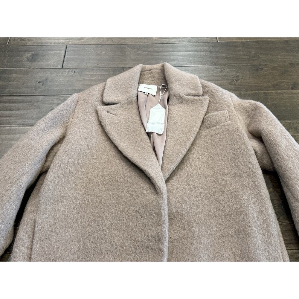 Vince Womens Mauve Orchid Texture Coat Wool Alpaca Long Sleeve Size XS NWT NEW - Picture 4 of 11